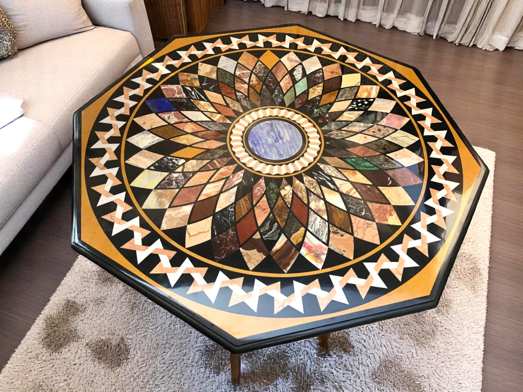 Customized Coffee Table Elegance from a Vedant Artisans